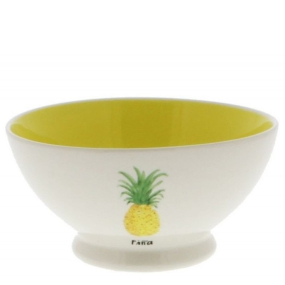 Rae Dunn Pina (Pineapple) Cereal Bowl Artisan Collection